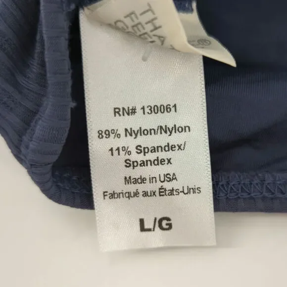 L*Space Pointelle Rib Siren Bikini Top L - Picture 7 of 9